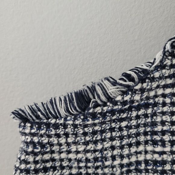 ZARA tweed blue white racerback tank top - Picture 5 of 10